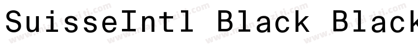 SuisseIntl Black Black字体转换